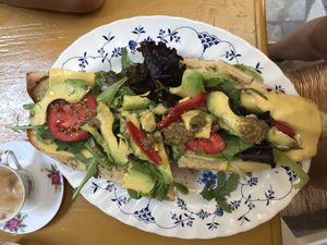 avocago baguette at Bizou Cafe in Corfu