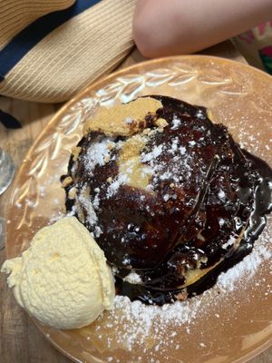 Chocolate cookie pancakes and icecream (usually come with banana too) at Bizou Cafe in Corfu