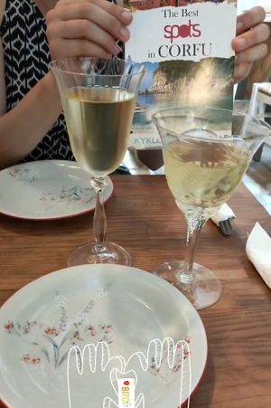  at Bizou Cafe in Corfu