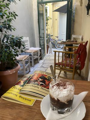 Bizou café  at Bizou Cafe in Corfu