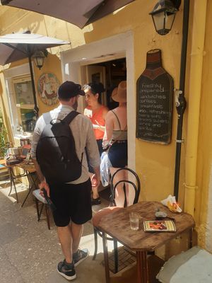 There's also an antique store inside at Bizou Cafe in Corfu