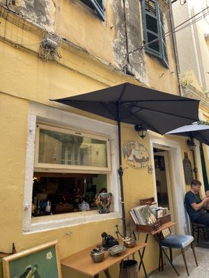   at Bizou Cafe in Corfu