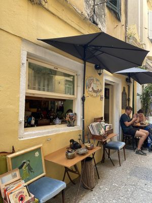   at Bizou Cafe in Corfu