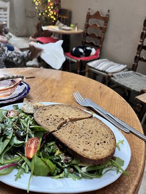 Lentil sandwich   at Bizou Cafe in Corfu