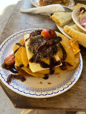 Royal savoury pancakes at Bizou Cafe in Corfu