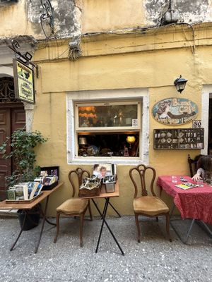   at Bizou Cafe in Corfu