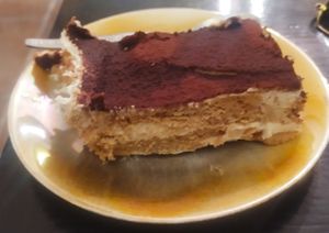 Tiramisu at Bizou Cafe in Corfu