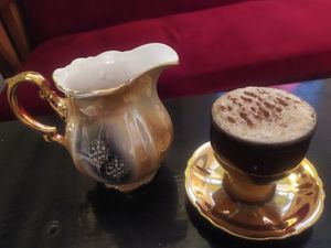 Masala Indian chai at Bizou Cafe in Corfu