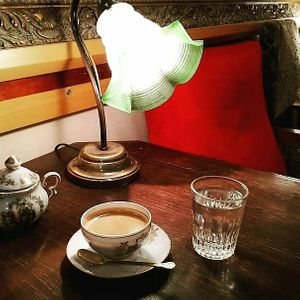 Double Espresso at Bizou Cafe in Corfu