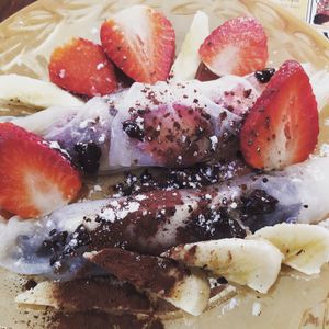 Gluten free vegan Pancakes at Bizou Cafe in Corfu