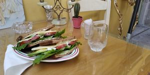 Avocado toast! at Bizou Cafe in Corfu