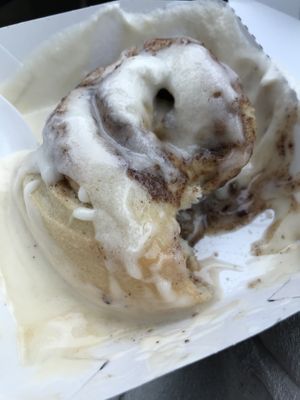 Cream cheese frosting  at Cinnaholic in Naperville