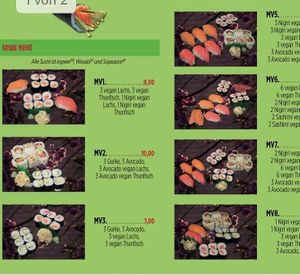 Vegan sushi at Dao Hoa Quan in Ottobrunn