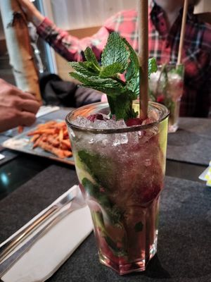 Berry mojito at Hans im Glück in Kufstein