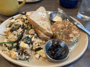 Tofu scramble- vegan butter  at Snooze in Gilbert