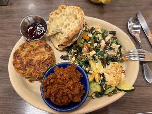Scrambled eggs 🍳 vegan 🌱   at Snooze in Phoenix