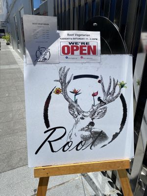 Advertising  at Root Vegetarian in Cairns