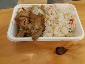 Tofu and fried rice at Root Vegetarian in Cairns