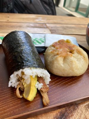 Mega Sushi Roll and Bao at Root Vegetarian in Cairns