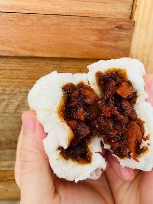 BBQ Bun  at Root Vegetarian in Cairns