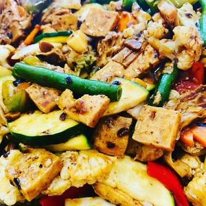 Black Bean Tofu at Root Vegetarian in Cairns