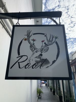 Located down a small laneway    at Root Vegetarian in Cairns