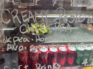 Salad options   at Root Vegetarian in Cairns