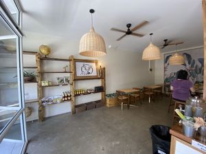 Interior shop and dining area at Root Vegetarian in Cairns