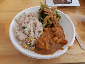 Fried rice and extras at Root Vegetarian in Cairns