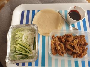 Mock duck pancakes at Jade Garden in Weymouth