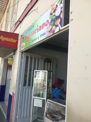 Main entrance at Restaurante Vegetariano in Santa Rosa De Cabal