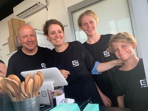 Steve & Clare, Stevie & Ryan  at Soco in Kingscliff