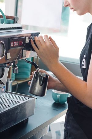 The lovely Amber, one of our fantastic baristas  at Soco in Kingscliff