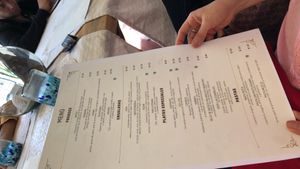 Menú  at Mezcla Bcs in La Paz