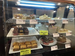 Dessert cabinet  at Yababa in Brisbane