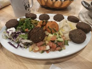 Falafel Oval Plate at Yababa in Brisbane
