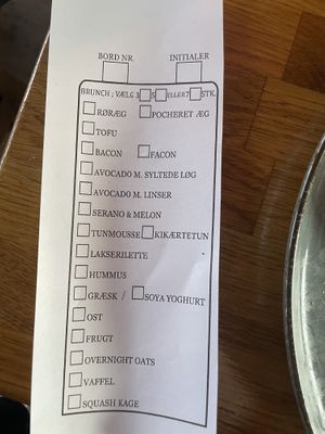 Options for brunch   at Cafe Satchmo in Roskilde