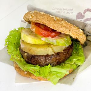 Vegan Steak Burger at Bec and Geri's in Davao City