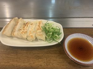 Vegan gyoza  at Kasanegasane in Hiroshima