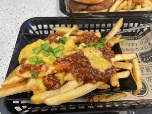 Chili Cheese Fries  at Bumbling Bee Vegan Junk Food in Boulder