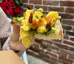 Just egg toast  at Coffee And Plants in Pasadena