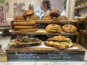 Pastry display   at Coffee And Plants in Pasadena