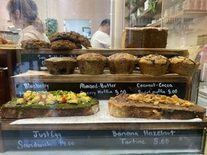 Pastry display   at Coffee And Plants in Pasadena