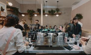 Proudly pulling shots on our Slayer Steam LP  at Coffee And Plants in Pasadena