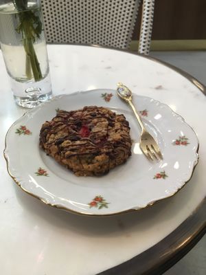 Chocolate strawberry scone at Coffee And Plants in Pasadena