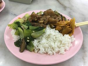 Pak Choi, aubergine... at JuFu Vegetarian - Restoran Makan Sayuran in Alor Setar