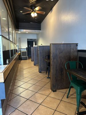 Inside seating  at Bols in Plano