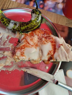 Tantuni wrap with yogurt at Cute Gastro Pub in Izmir