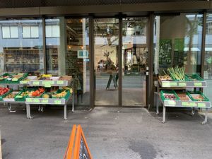 In front of the store at Chez Mamie - HB in Zurich