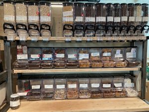 Some of the bulks including cookies, gummy bears and chocolate. at Chez Mamie - HB in Zurich